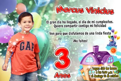 Lindo Convite De Aniversário Em Psd Lindo Convite De Aniversário Em Psd