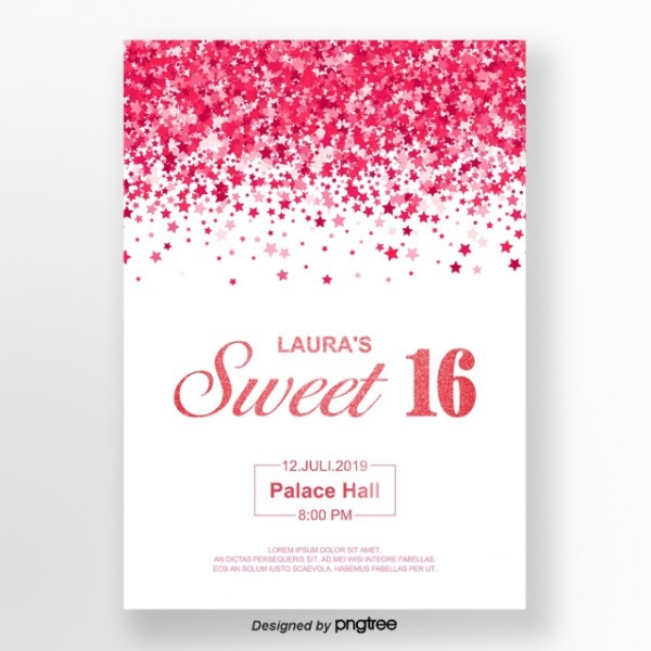 Convite Cor De Rosa Glitter Stars 16 Modelo Para Download Gratuito Convite Cor De Rosa Glitter Stars 16 Modelo Para Download Gratuito