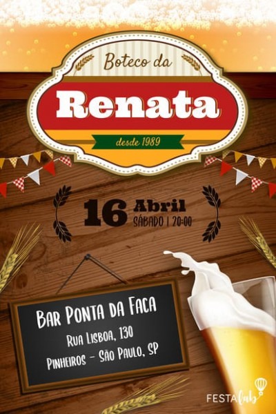 Convite Boteco Convite Boteco