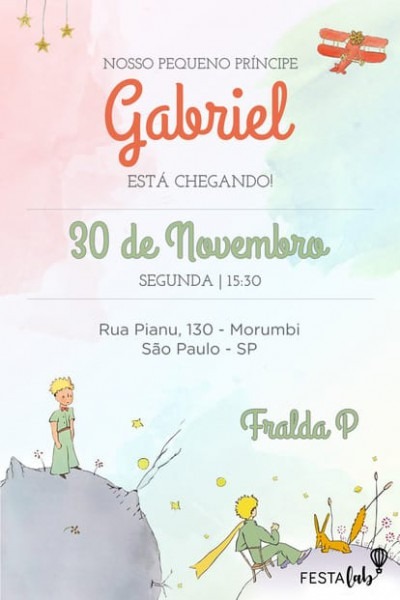 Convite De Chá De Bebê Convite De Chá De Bebê