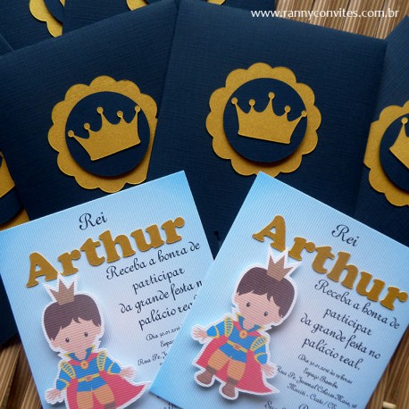 Convite De AniversÃ¡rio Rei Arthur
