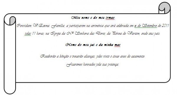 Texto Para O Convite Texto Para O Convite
