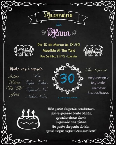 Convite Chalkboard 30 Convites De Quadro Negro Para Conferir Convite Chalkboard 30 Convites De Quadro Negro Para Conferir