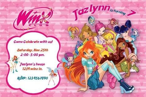Resultado De Imagem Para Winx Party Invitations Resultado De Imagem Para Winx Party Invitations