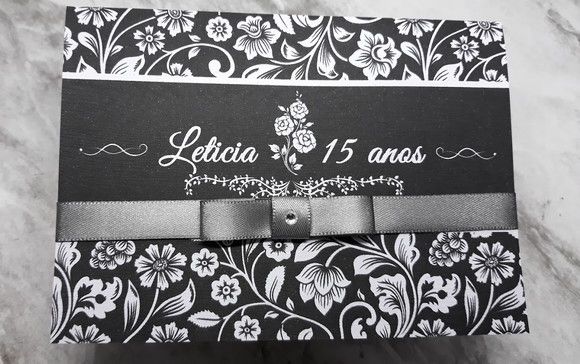 Convite 15 Anos Preto E Branco No Elo7 Convite 15 Anos Preto E Branco No Elo7