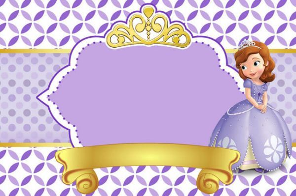 Convite Pergaminho Princesa Sofia Convite Pergaminho Princesa Sofia