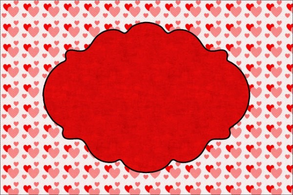 Coração E Vermelho Poá Coração E Vermelho Poá