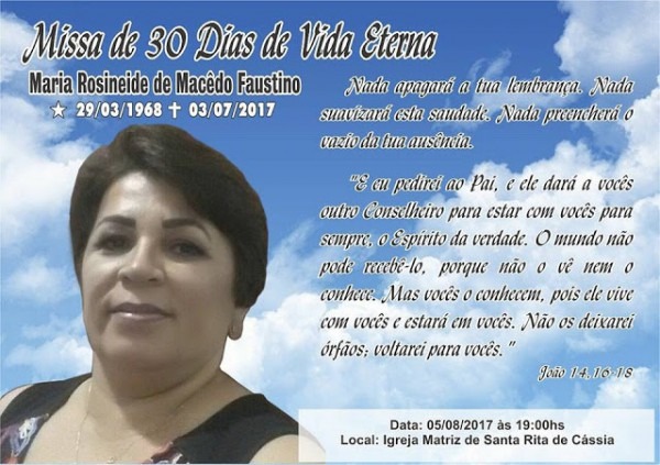 Blog Do Dj Bigode Convite De Missa De 30 Dias De Vida Eterna Blog Do Dj Bigode Convite De Missa De 30 Dias De Vida Eterna