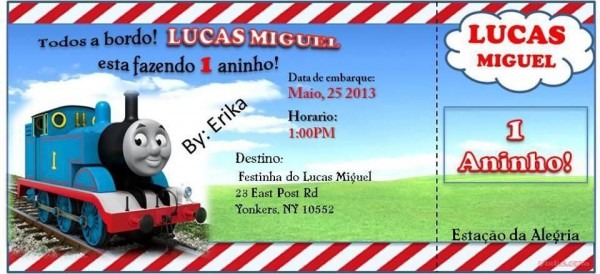 Thomas And Friends Invitation Convite De Aniversario Thomas E Thomas And Friends Invitation Convite De Aniversario Thomas E
