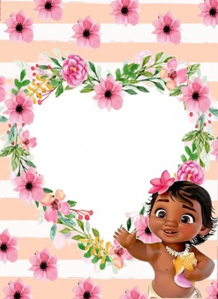 Decorando Minha Festa Convite Moana Baby Decorando Minha Festa Convite Moana Baby