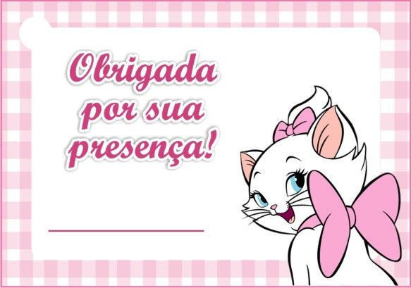 Mini Kit Personalizado Gatinha Marie Para Imprimir Mini Kit Personalizado Gatinha Marie Para Imprimir
