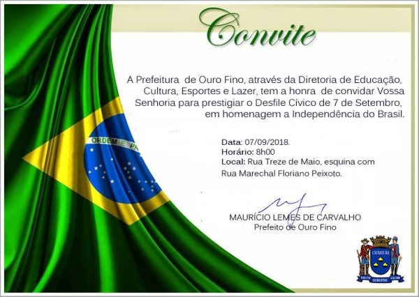 Escolas De Ouro Fino Se Apresentam No Desfile De 7 De Setembro Escolas De Ouro Fino Se Apresentam No Desfile De 7 De Setembro