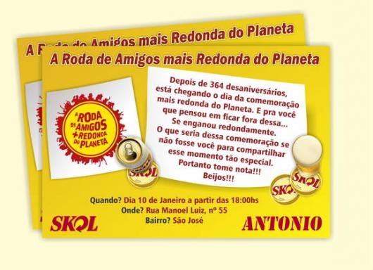 Arte Convite Festa Skol Arte Convite Festa Skol