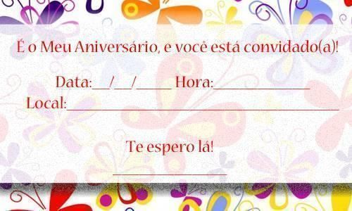 Convites Prontos Para Editar De Aniversário Simples Convites Prontos Para Editar De Aniversário Simples