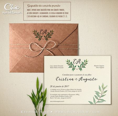 Convite Casamento Alecrim Convite Casamento Alecrim