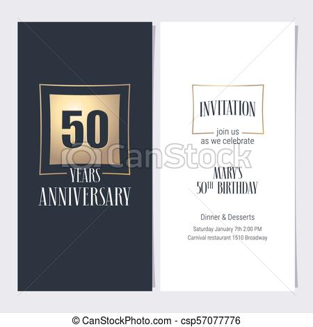 50, Vetorial, Anos, Aniversário, Convite Dourado, Gráfico 50, Vetorial, Anos, Aniversário, Convite Dourado, Gráfico
