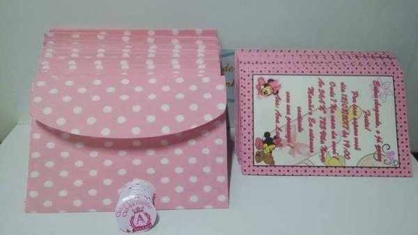 60 Convite 10x15 Personalizados + Envelope + Adesivo 60 Convite 10x15 Personalizados + Envelope + Adesivo
