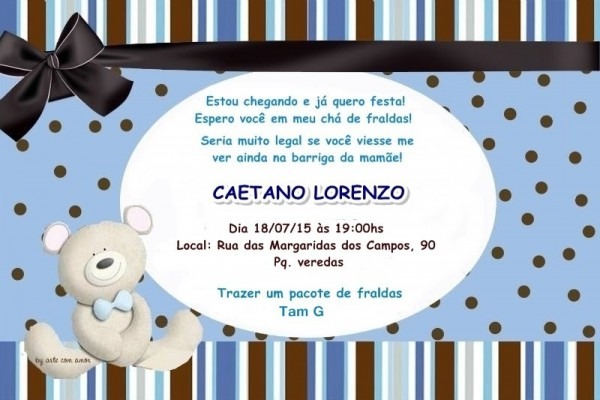 60 Convites Personalizados Chá De Bebê Ou Fraldas 60 Convites Personalizados Chá De Bebê Ou Fraldas