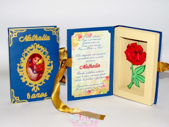 Convite Livro A Bela E A Fera Convite Livro A Bela E A Fera