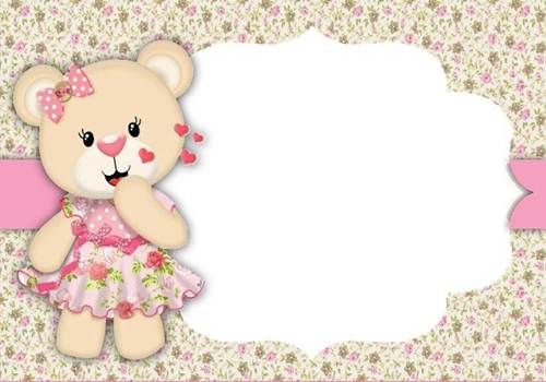 26 Convites Da Ursinha Para Imprimir E Editar! â Modelos De 26 Convites Da Ursinha Para Imprimir E Editar! â Modelos De