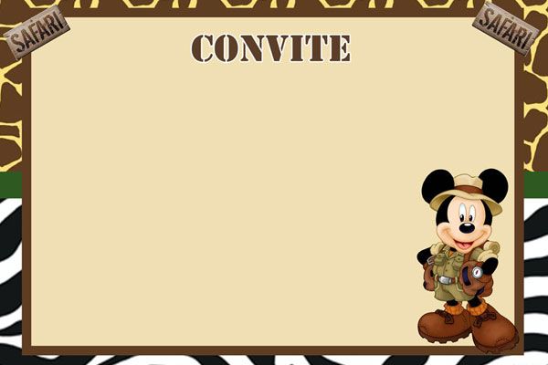 Convite Do Mickey Mouse Modelos Para Imprimir E Editar, Como Convite Do Mickey Mouse Modelos Para Imprimir E Editar, Como