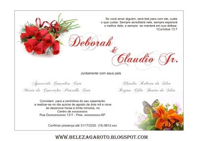 Designer Draw Convite Casamento (modelo Em Corel) Designer Draw Convite Casamento (modelo Em Corel)