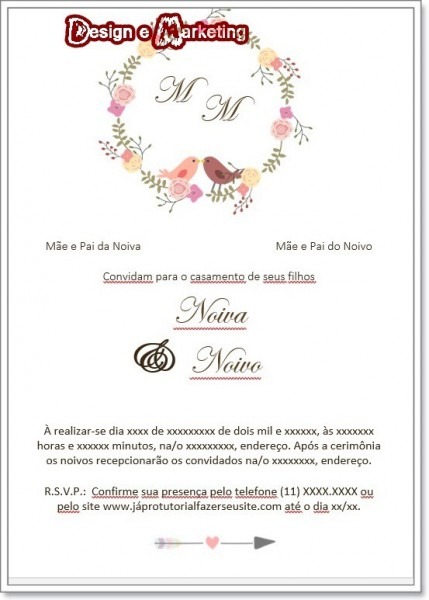 Arte Digital Convite De Casamento Mod Passaros Marsala Arte Digital Convite De Casamento Mod Passaros Marsala