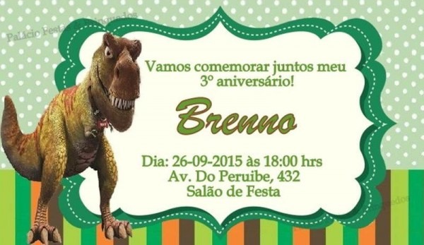 30 Convites Para Festa Dos Dinossauros Continue Vendo