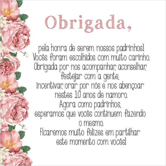 Fiz A Arte Do Convite De Padrinhos! Fiz A Arte Do Convite De Padrinhos!
