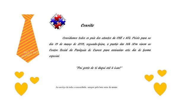 Convite Dia Do Pai! Convite Dia Do Pai!