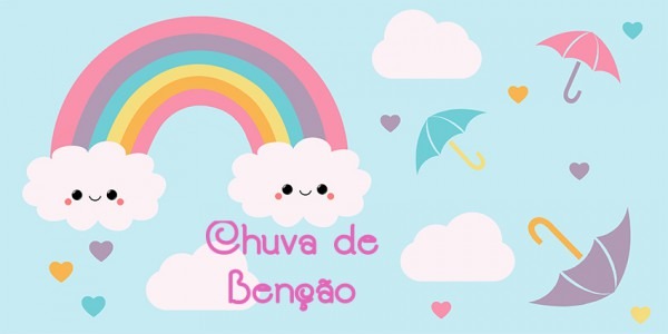 Convite Animado Chuva De Benção Convite Animado Chuva De Benção