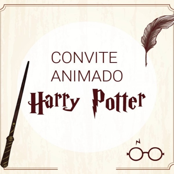 Convite Animado Harry Potter Convite Animado Harry Potter