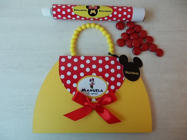 Convite Bolsinha Minnie No Elo7 Convite Bolsinha Minnie No Elo7