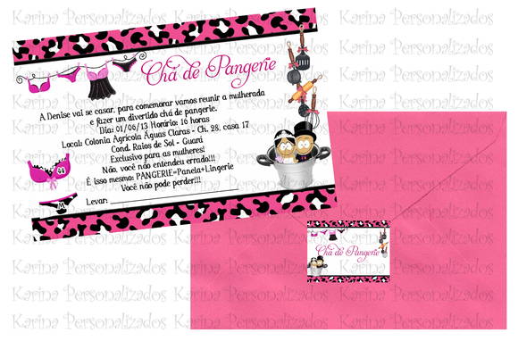 Convite Chá De Pangerie No Elo7 Convite Chá De Pangerie No Elo7