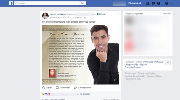 Convite De Formatura Com Relato Sincero Sobre 'perrengues' Da Vida Convite De Formatura Com Relato Sincero Sobre 'perrengues' Da Vida