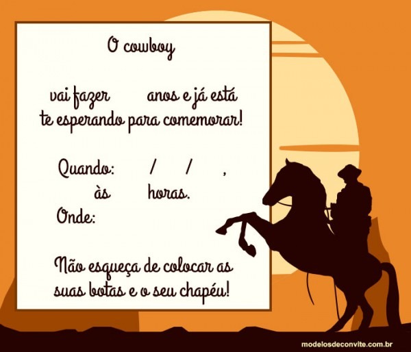 Convite Country 30 Modelos Para Festa Cowboy E Sertaneja Convite Country 30 Modelos Para Festa Cowboy E Sertaneja