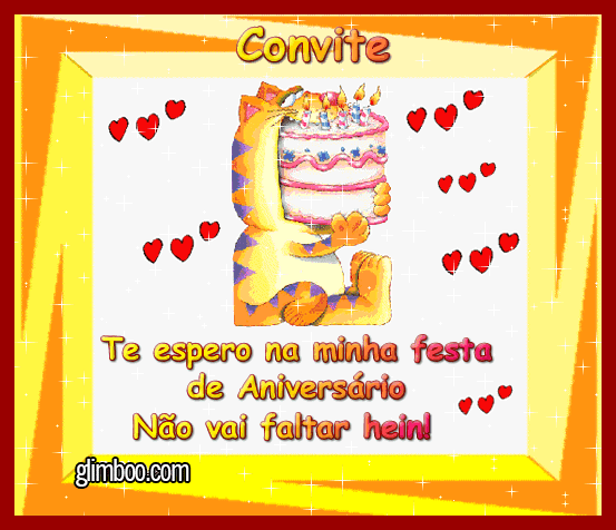 Convite De Aniversário Convite De Aniversário