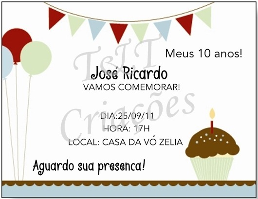 Convite De Aniversario De 10 Anos 1 » Happy Birthday World Convite De Aniversario De 10 Anos 1 » Happy Birthday World