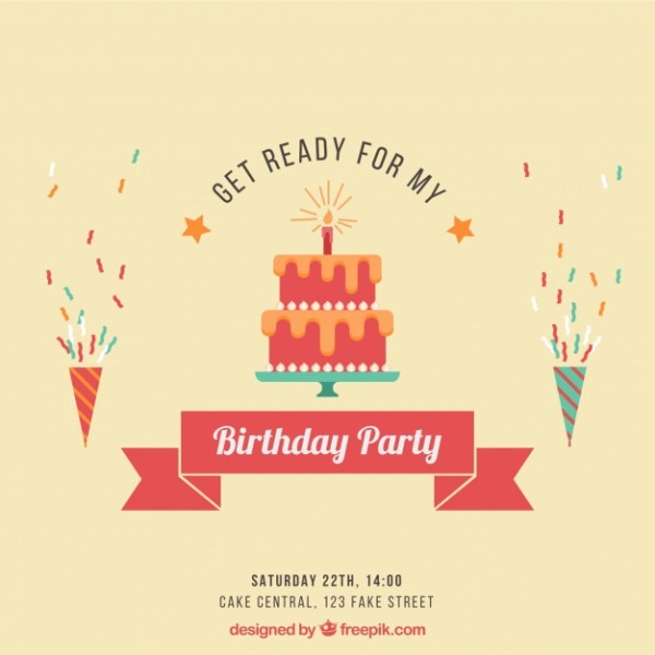 Convite De Aniversário Simples E Fofo Convite De Aniversário Simples E Fofo