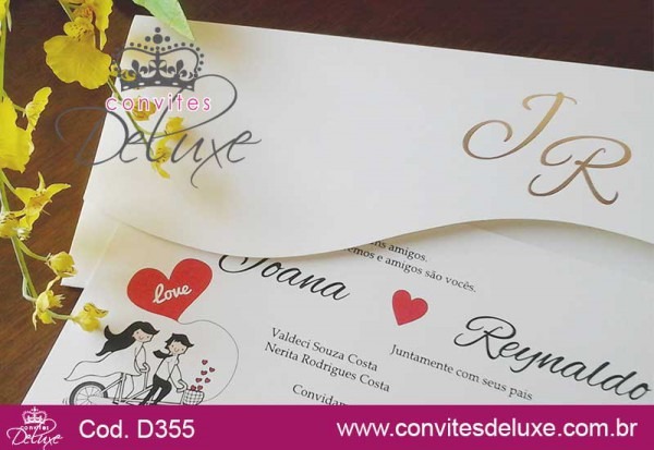 Convite De Casamento Clássico E Elegante Com Monograma Dourado Convite De Casamento Clássico E Elegante Com Monograma Dourado