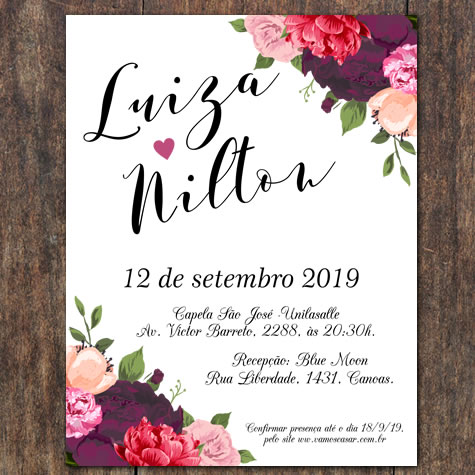 Convite Floral Do Amor Convite Floral Do Amor