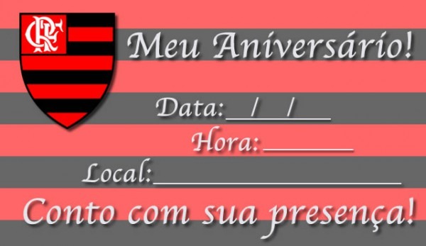 Convite Flamengo Aniversario 1 Â» Happy Birthday World
