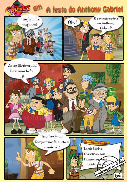 Convite Gibi Convite Gibi