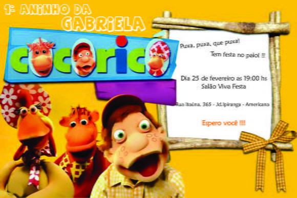 Convite Infantil Convite Infantil