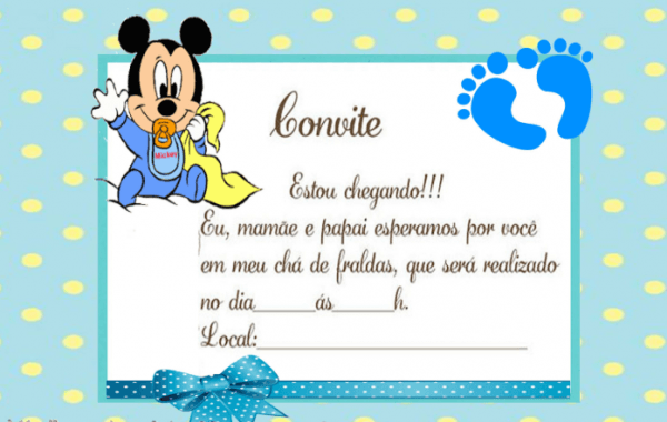 Convite Mickey 67 Ideias De Convite Para Se Inspirar E Imprimir! Convite Mickey 67 Ideias De Convite Para Se Inspirar E Imprimir!