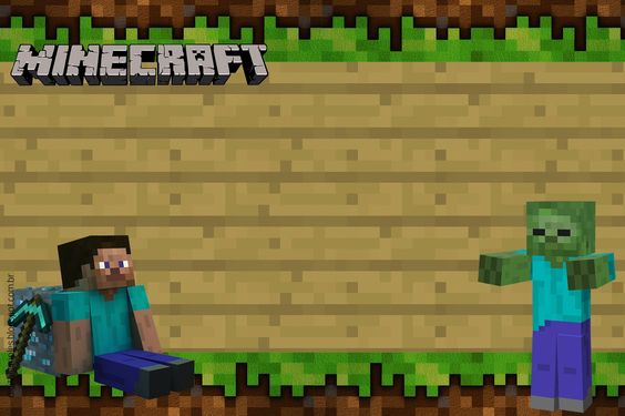 Convite Minecraft â Modelos Para Editar E Imprimir Grátis Convite Minecraft â Modelos Para Editar E Imprimir Grátis