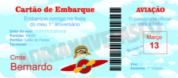 Convite Passaporte Aviao Convite Passaporte Aviao
