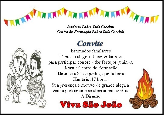 Convite Festa Junina Convite Festa Junina