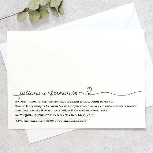 Arte Convite Casamento â Script Coração Digital â Tem Amor No Papel Arte Convite Casamento â Script Coração Digital â Tem Amor No Papel