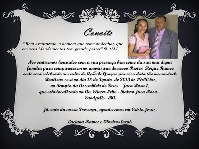 Renato Bromochenkel Convite Renato Bromochenkel Convite
